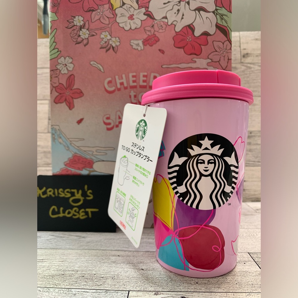 🌸 2024 Starbucks Japan Limited Edition Sakura Petals Stainless Steel Tumbler